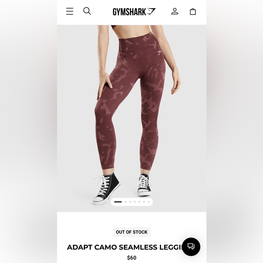Gymshark Adapt Camo Seamless Leggings